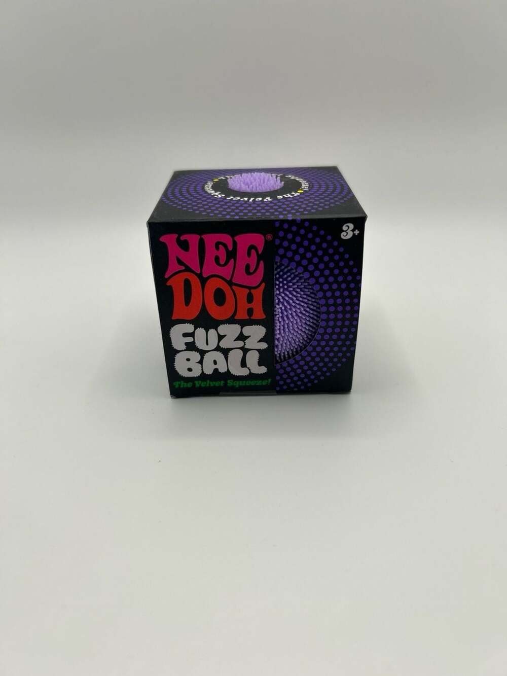 Schylling NeeDoh Fuzz Ball The Purple Squeeze Stress Toy